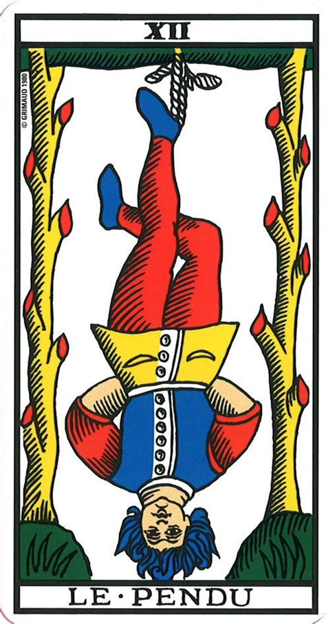 Le Pendu dans le tarot de Marseille